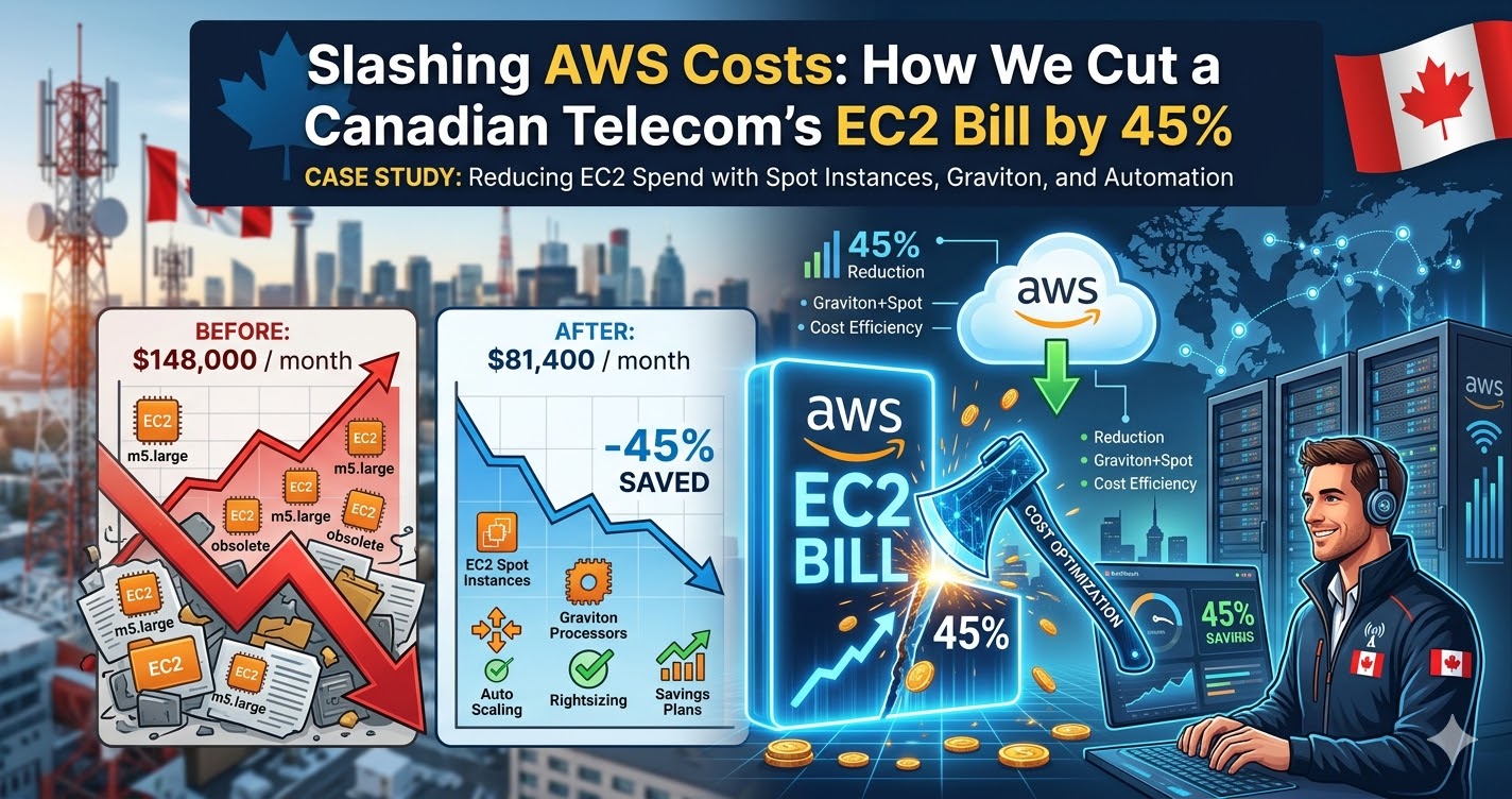 Slashing AWS Costs: How We Cut our Telecom Client’s EC2 Bill by 45%